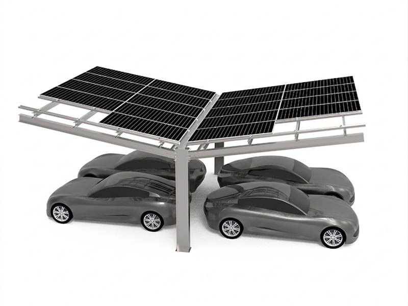 Abri de voiture solaire étanche en forme de Y