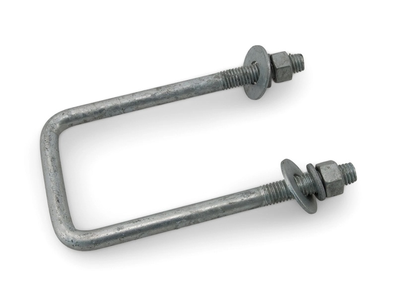 Galvanized Carbon Steel U-Bolt Anchor Kit for Solar Tracker Concrete Foundation