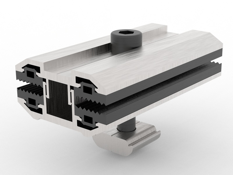 module PV à couche mince flexible avec pince intermédiaire
