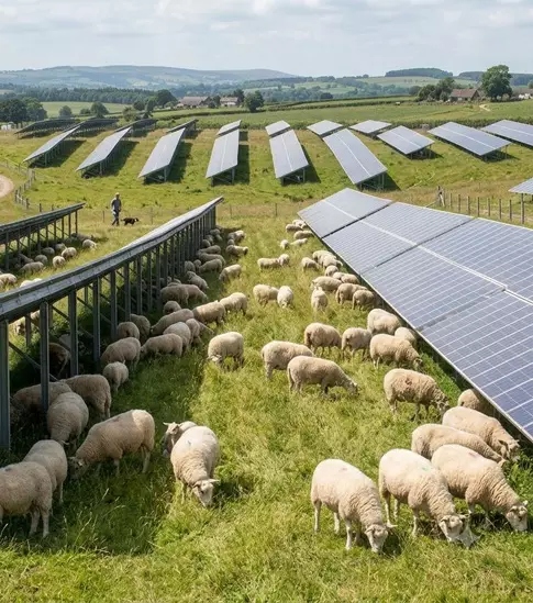 Pourquoi le pâturage des moutons dans les fermes solaires est une solution gagnant-gagnant pour l'agriculture et l'énergie