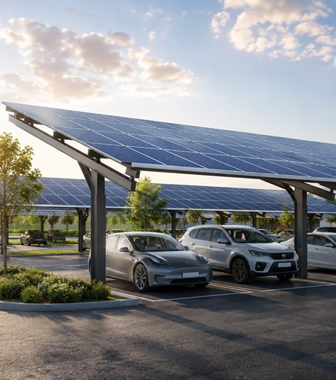 Des parkings aux centrales électriques : exploiter le potentiel des abris solaires pour voitures