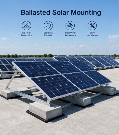 Pourquoi les supports solaires lestés sont-ils l'option la plus sûre pour les toits plats ?