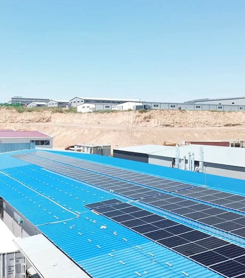 Kazakhstan - Toit trapézoïdal de 500 kwp