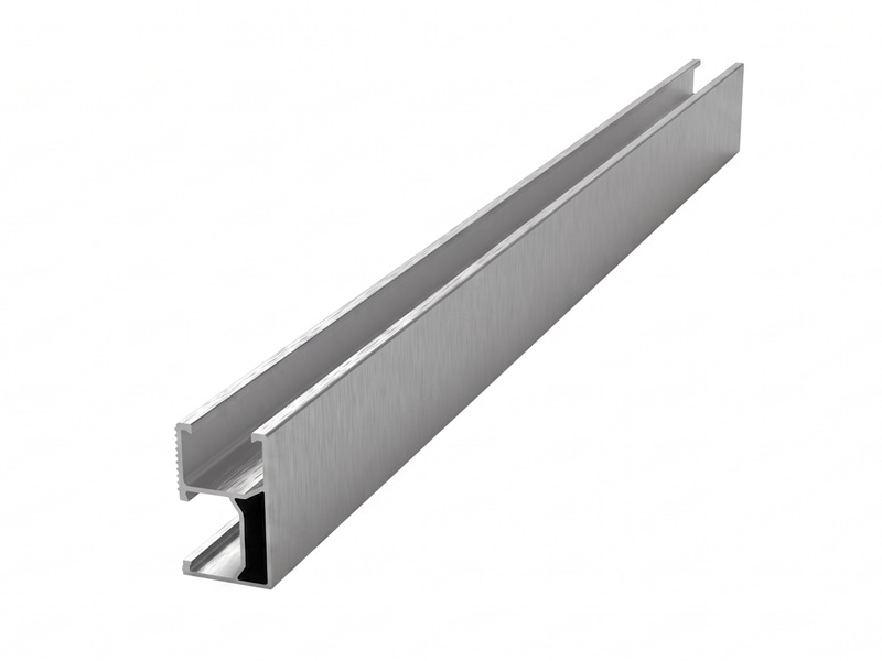 Rail long de 4800 mm pour panneaux solaires photovoltaïques de toiture en aluminium anodisé